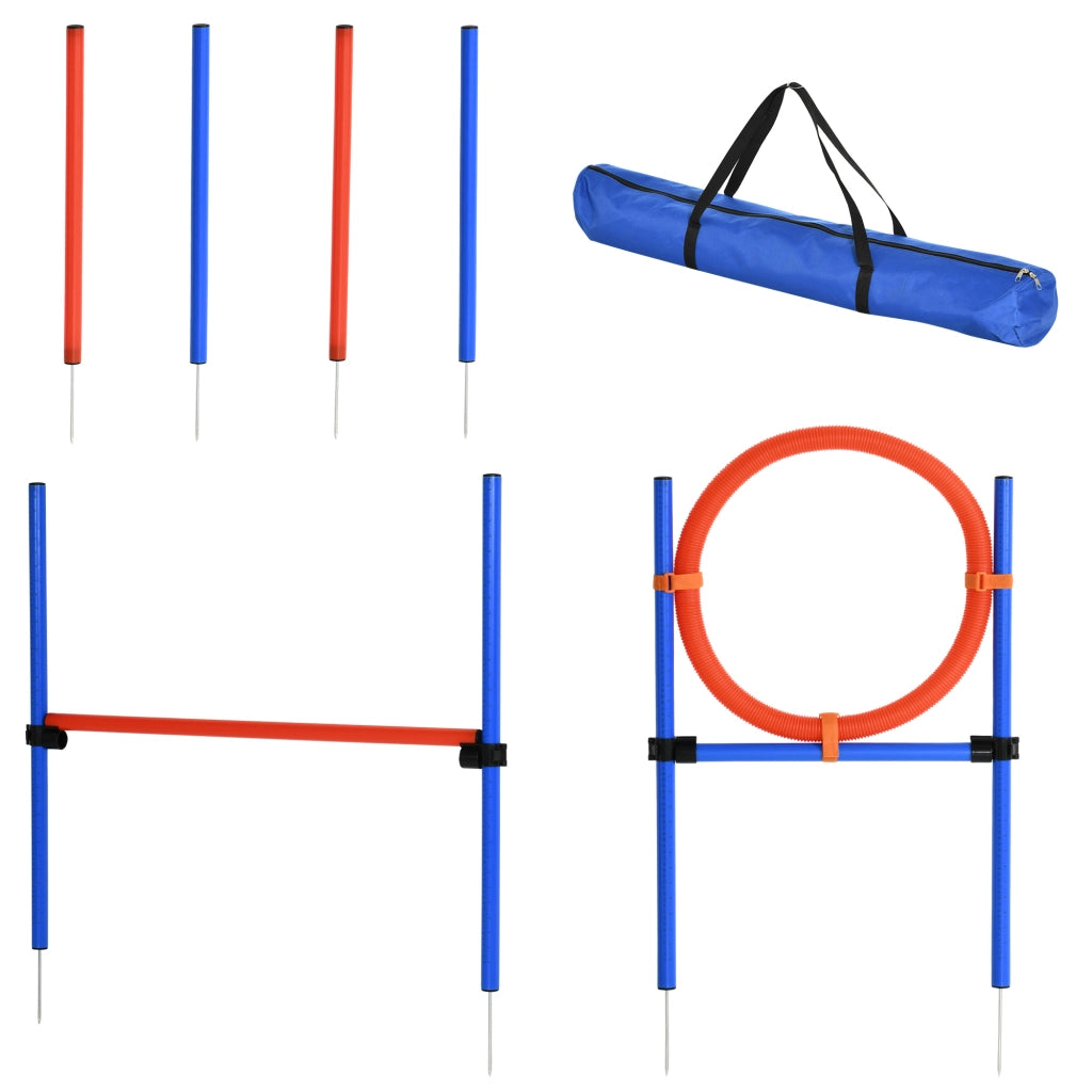 Set Agility per Cani ¨C Minimal ¨C Blu+Rosso