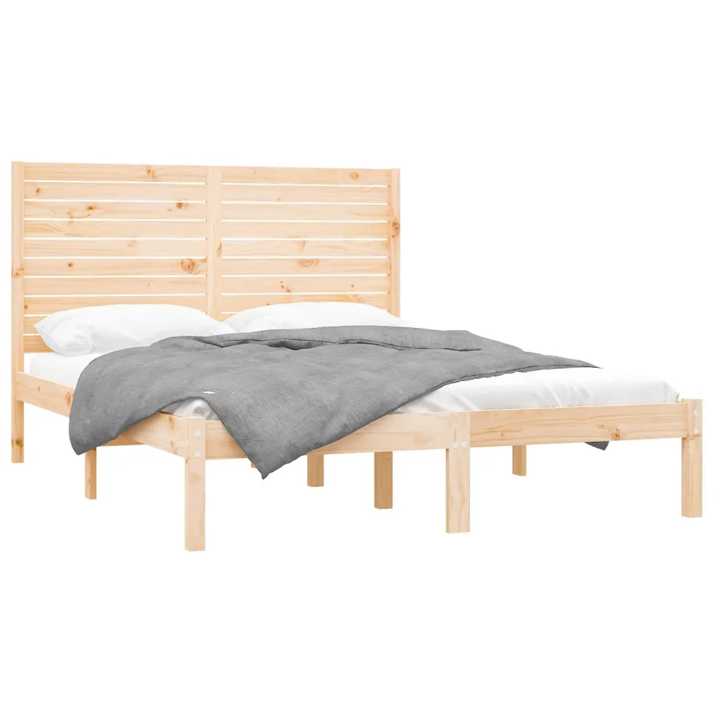 Giroletto-Struttura Letto in Legno Massello 140x200 cm 333602