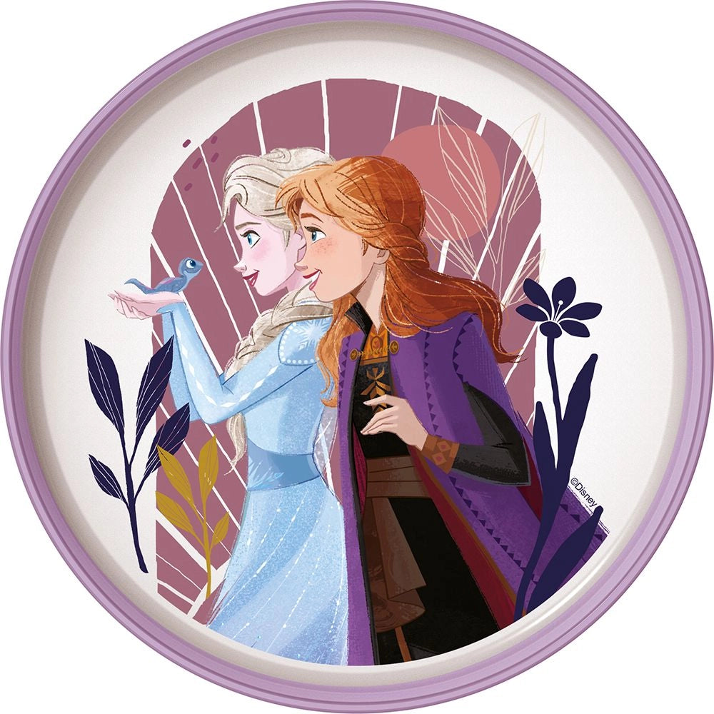 Piatto piano per bambine in plastica Frozen