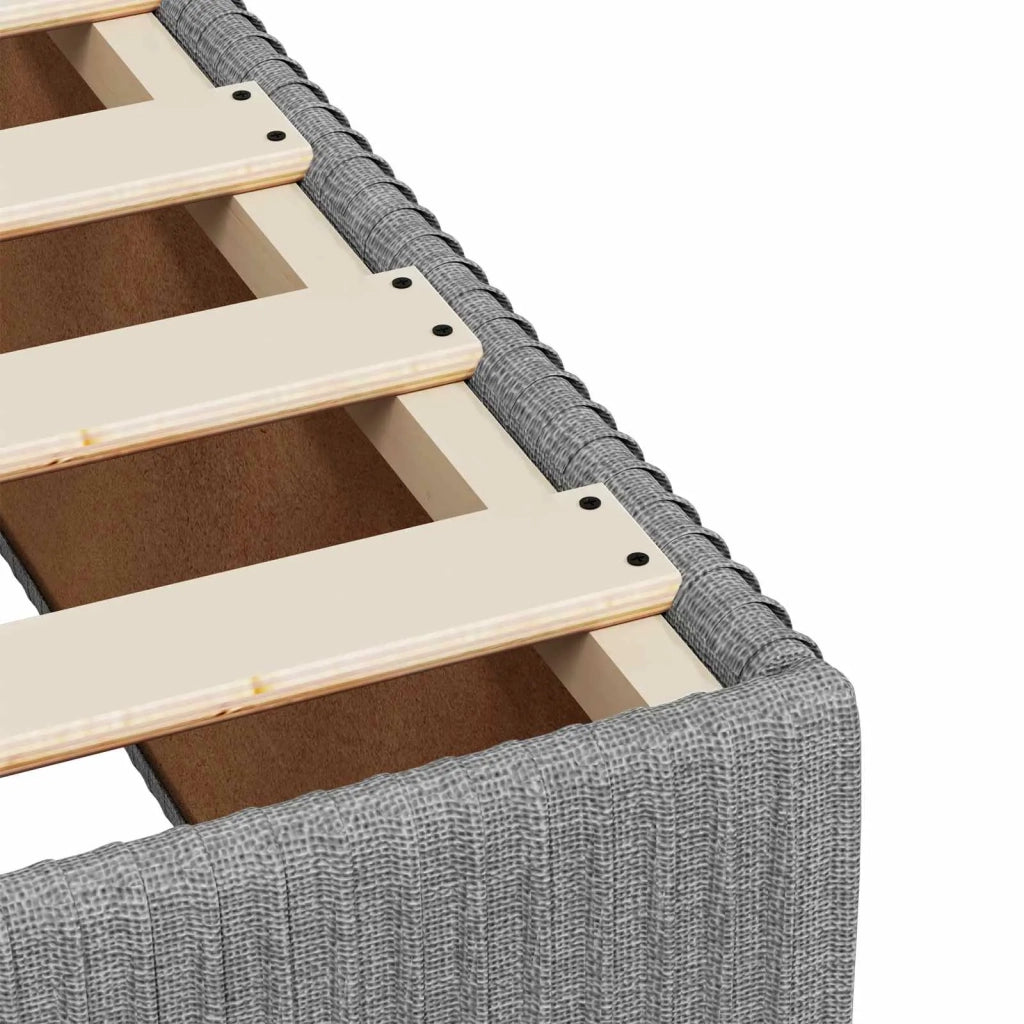 Letto box spring con materasso Grigio Chiaro 180 x 200 cm 3454452