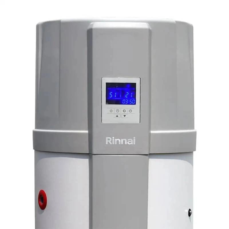 Scaldacqua a Pompa di Calore Rinnai SHIMANTO SANITARY 200 Litri EHP-WH200-1A con Serpentino Ausiliario Gas R134A Display Touch LCD a Bordo