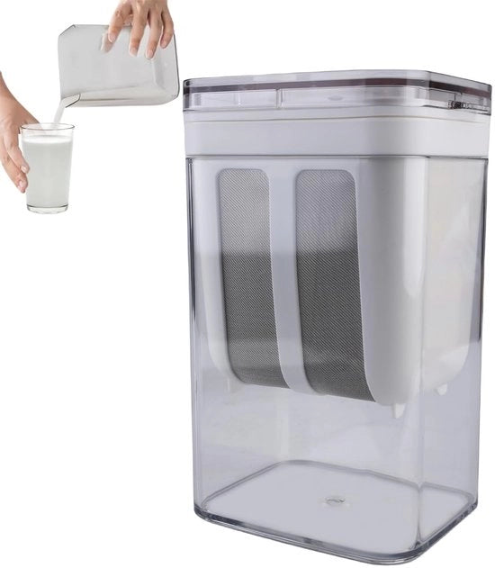 Set di filtrazione per yogurt greco - Fino - Accessorio da cucina per filtrazione - Ideale per la preparazione di yogurt greco in casa - Bianco