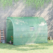Serra a tunnel con 6 ripiani e finestra 300x150x213 cm