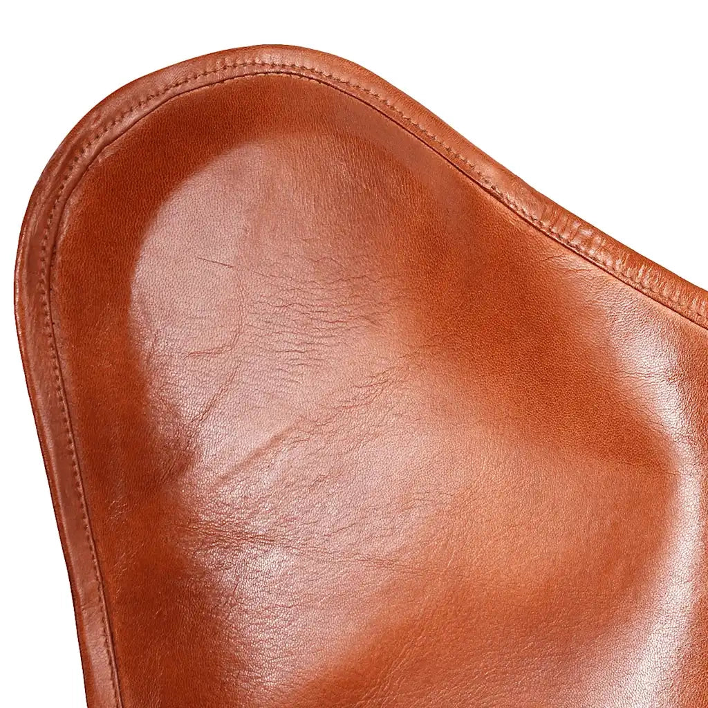 Sedia a Farfalla Marrone in Vera Pelle 243728