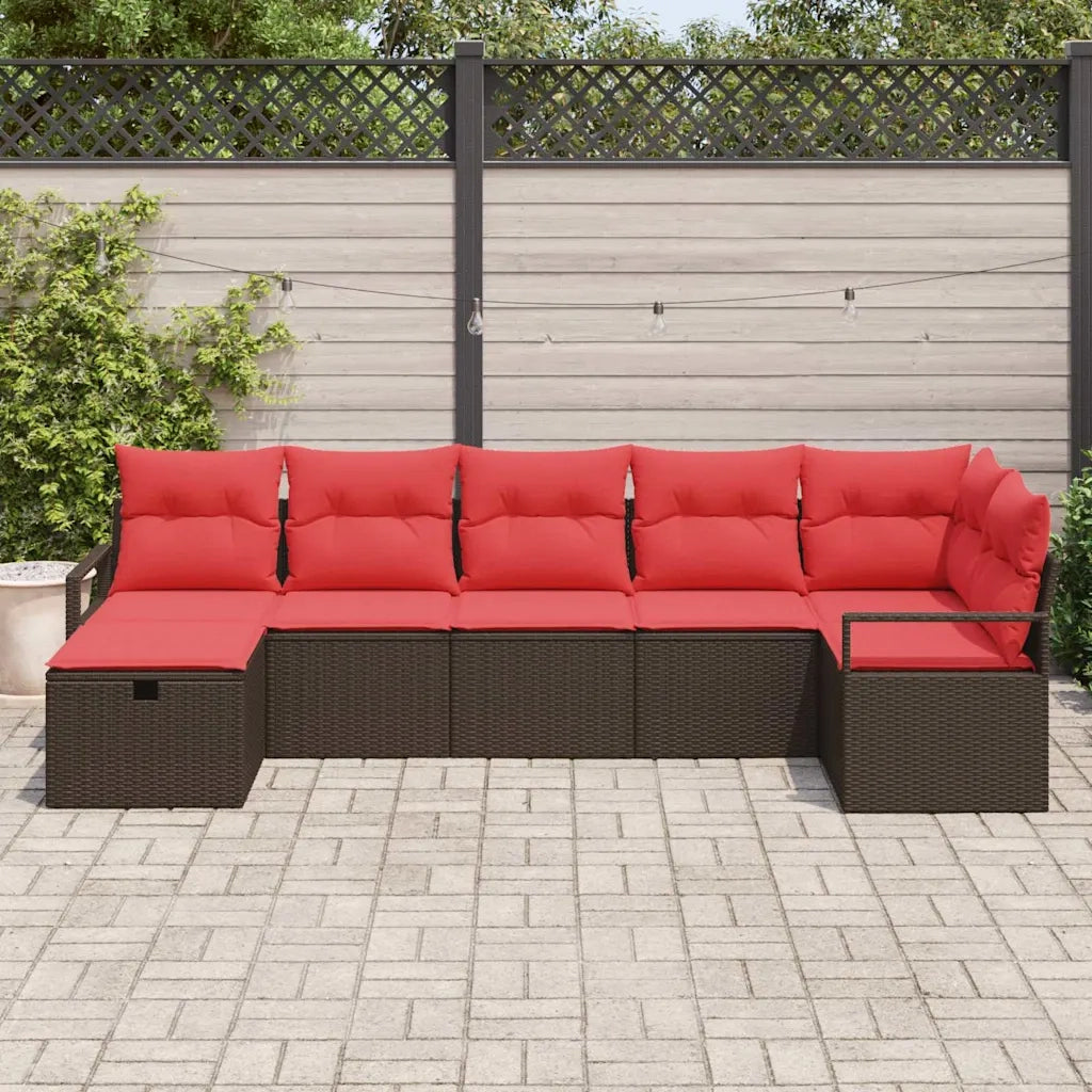 Set di divani con cuscino 4 pcs polyrattan 3360535