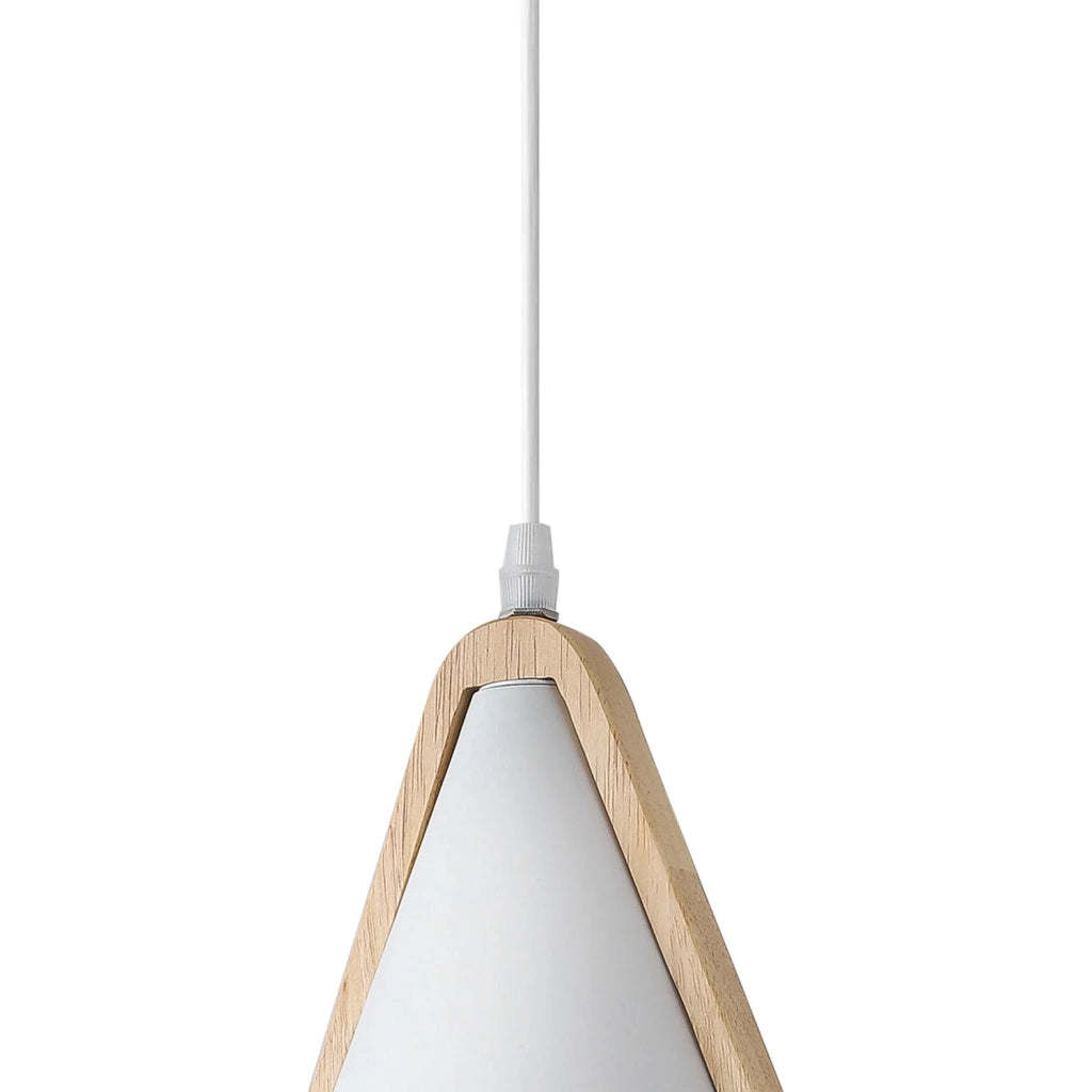 LÚZETE - LAMPADA DA SOFFITTO BIANCO/LEGNO ROSELLE