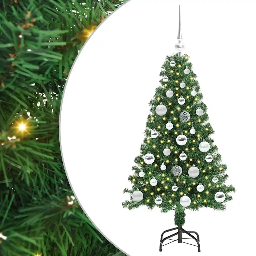 Albero di Natale artificiale con 150 LED Verde 120 cm 3396896