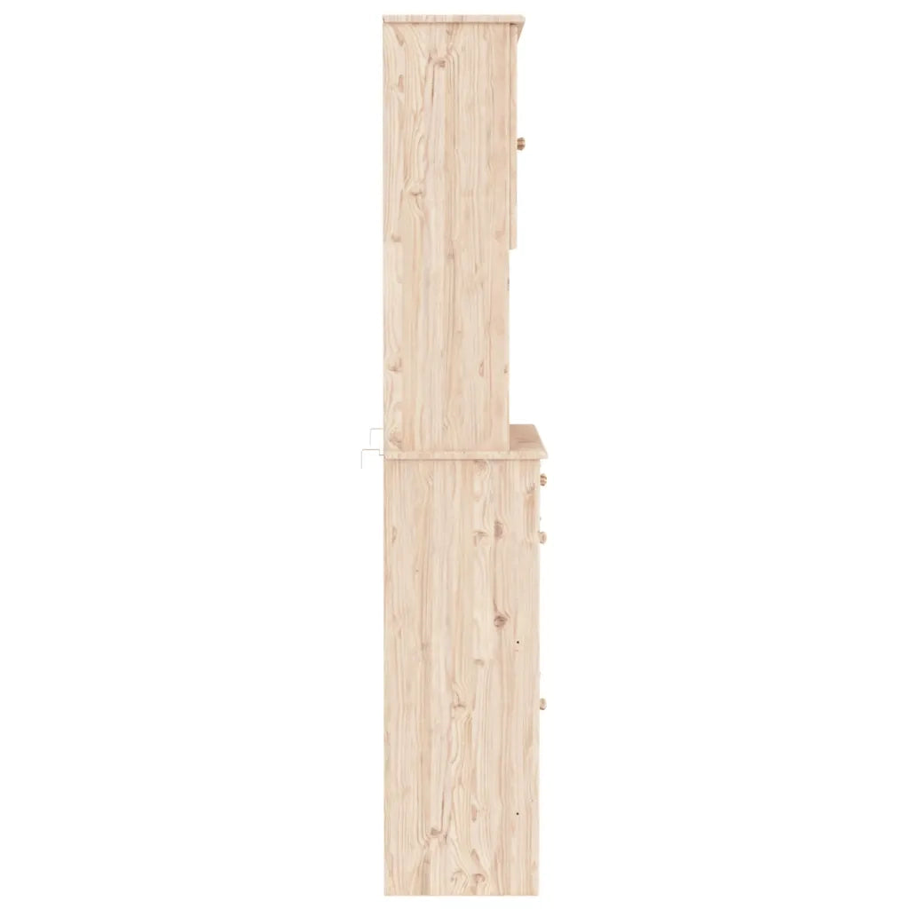 Credenza-Buffet-Armadio da cucina ALTA 77x35x188 cm in Legno Massello di Pino 384920