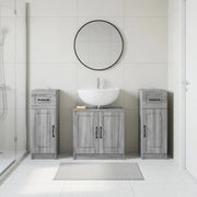 Set di armadietti da bagno in 3 pezzi UTRECHT Sonoma grigio 3418059