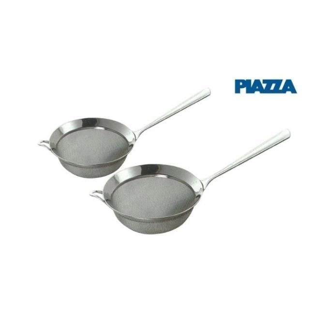 Piazza 060009 Colino a Rete in Acciaio Inox Maglia Fine 9 cm Setaccio da Cucina colore Argento