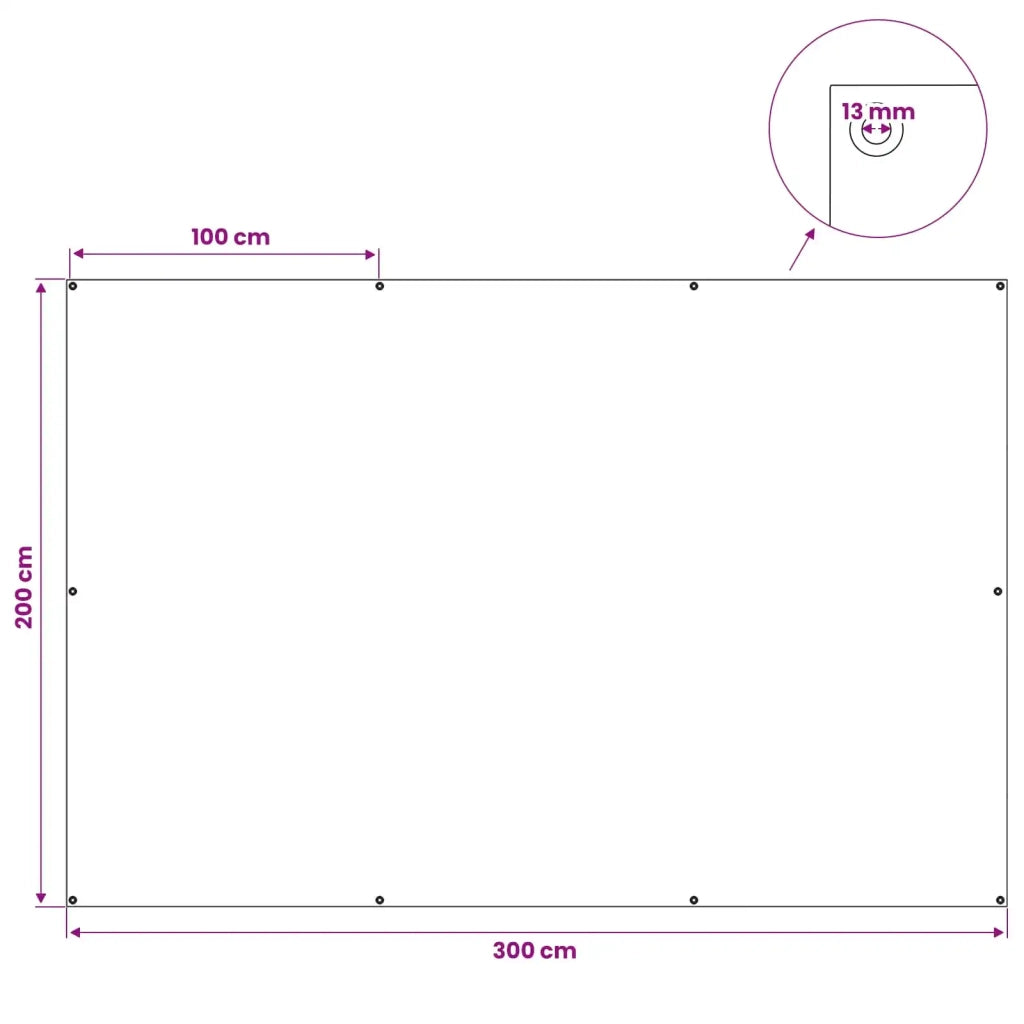 Telo con Occhielli Blu 2 x 3 m 260 gsm PE 42039511