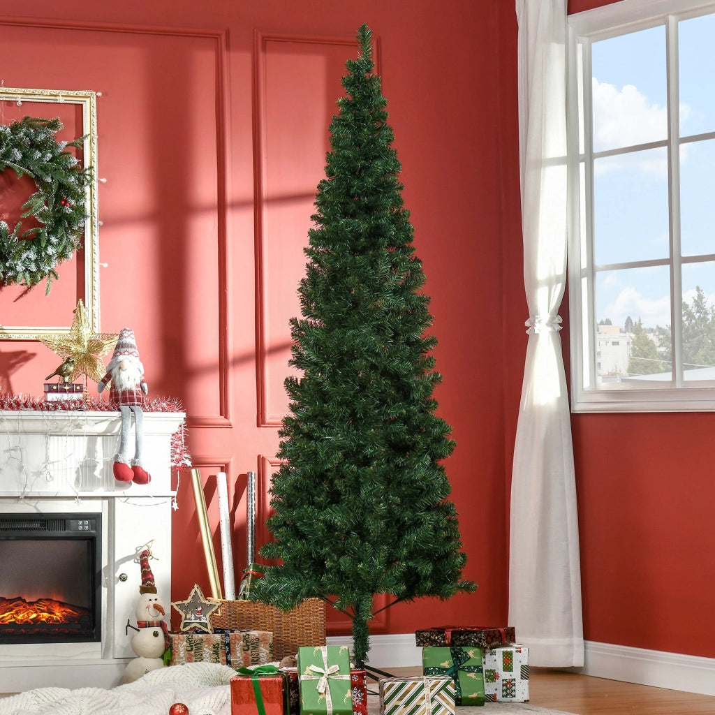 Albero di Natale Artificiale 210 cm 631 Rami Folti Verde