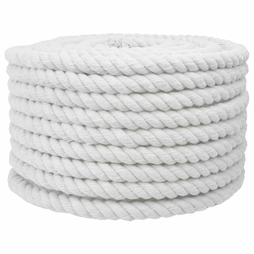 Corda di Cotone 20 mm 50 m Bianco 100% Cotone 42011874