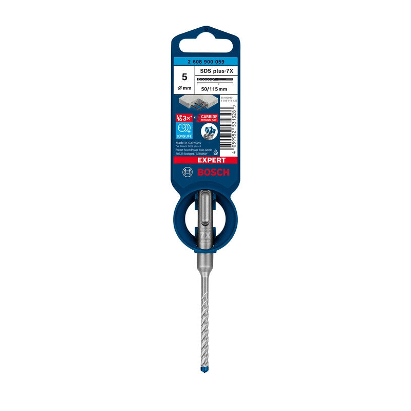 BOSCH-A PUNTA SDS PLUS-7X EXPERT  5X 50/115 MM- 1,0 pz
