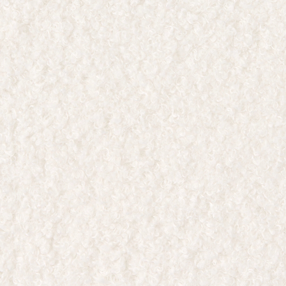 Modulo angolare a 1 posto rivestimento in tessuto bouclè bianco soggiorno stile moderno