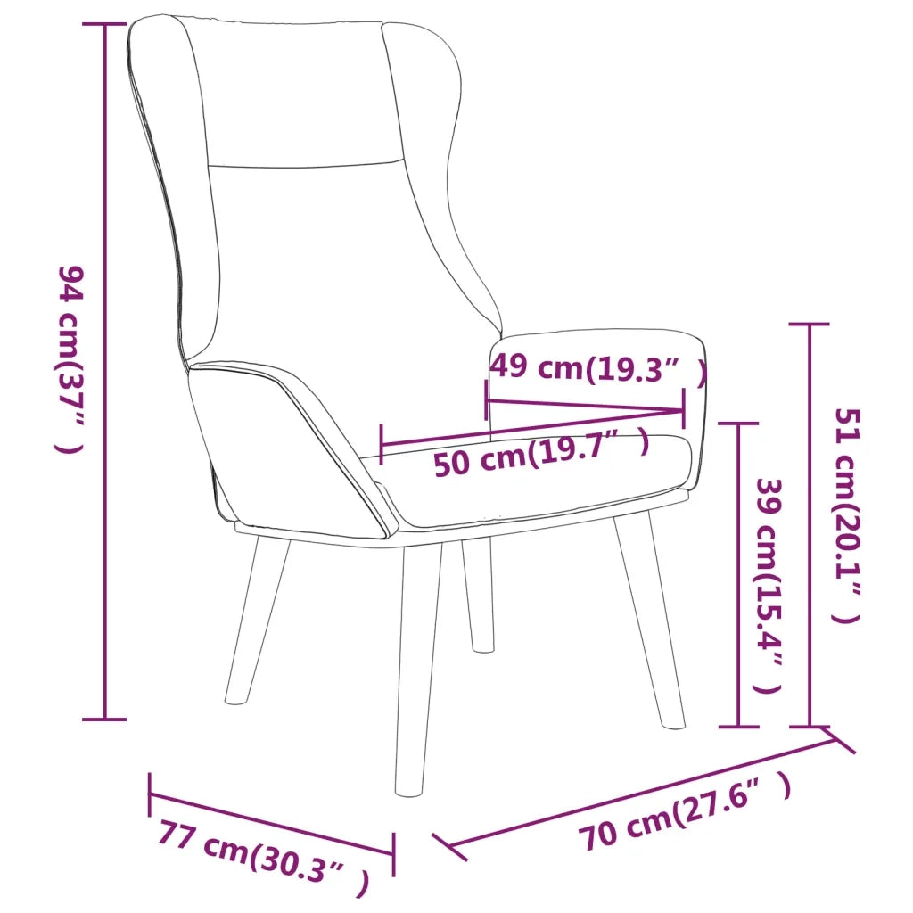 Sedia Relax Crema in Tessuto 341396