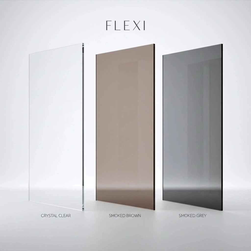 Parete Doccia Rea Flexi Grey / Chrome 110