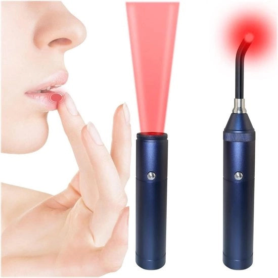 Trattamento del cancro doloroso - Penna terapia a luce rossa con illuminazione azzurra - Apparecchio per la febbre con luce infrarossa