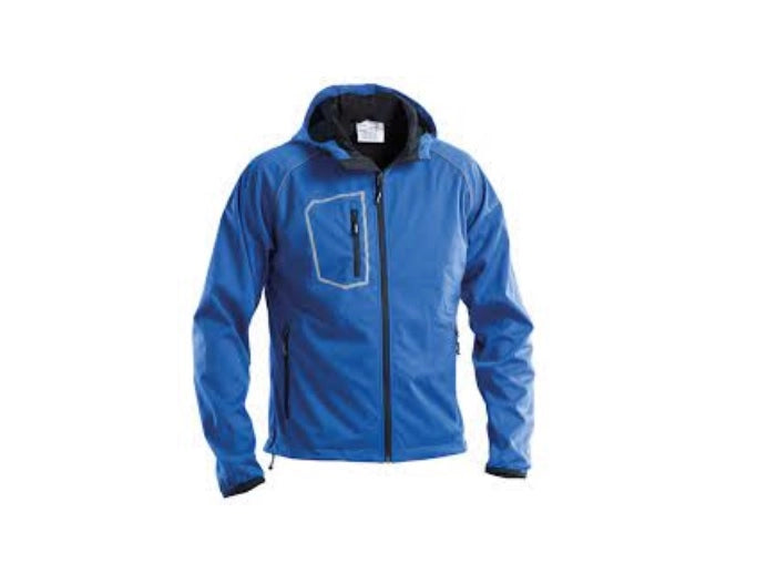 GIUBBINO SOFTSHELL CON CAPPUCCIO 'FASTEN' BLU Tg. M (48-50)