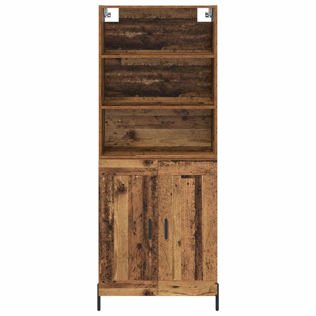 Credenza | Madia | Buffet da pranzo | Armadio da pranzo Legno vecchio 69,5 x 32,5 x 180 cm Legno multistrato