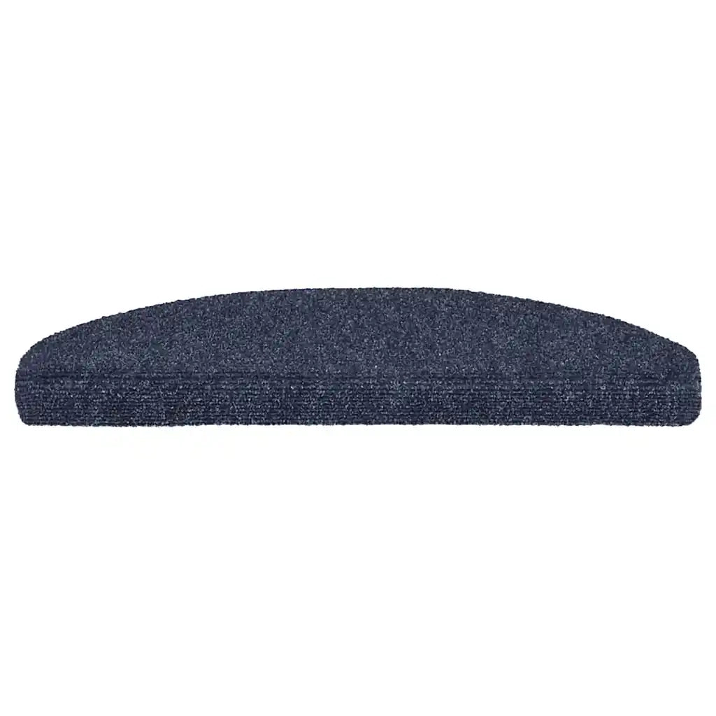 Tappetini per scale autoadesivi 15 pz | Gradini per Scale 65x21x4 cm blu semicircolari grandi