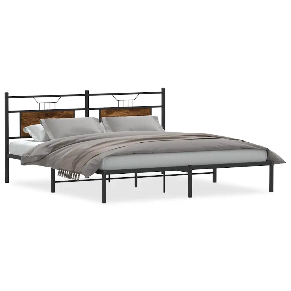 Giroletto senza Materasso Rovere Fumo 183x213 cm in Truciolato 4106748