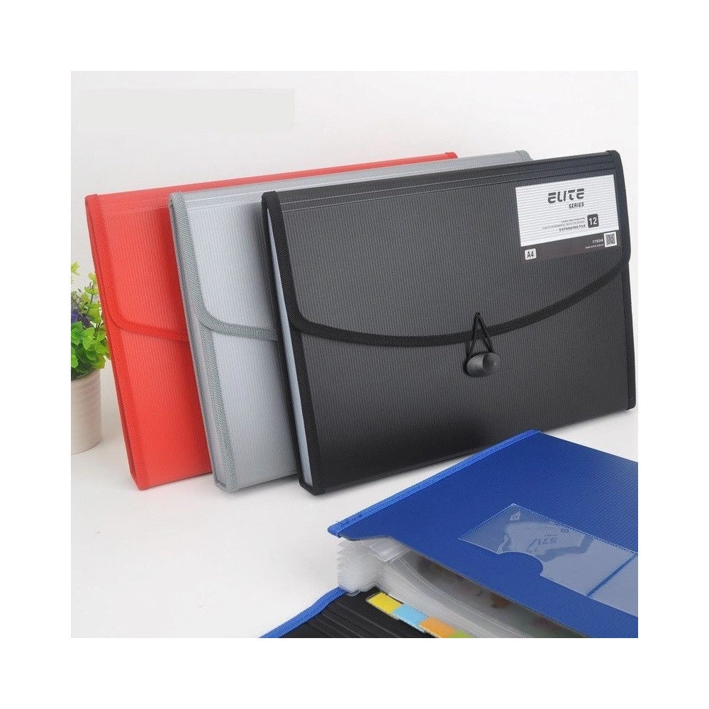 Trade Shop - Valigetta Portadocumenti Porta Documenti 12 Scomparti Formato A4 Cartellina -