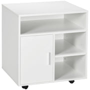 Armadio con Ruote ¨C Minimal ¨C Bianco 60x50x65,5 cm