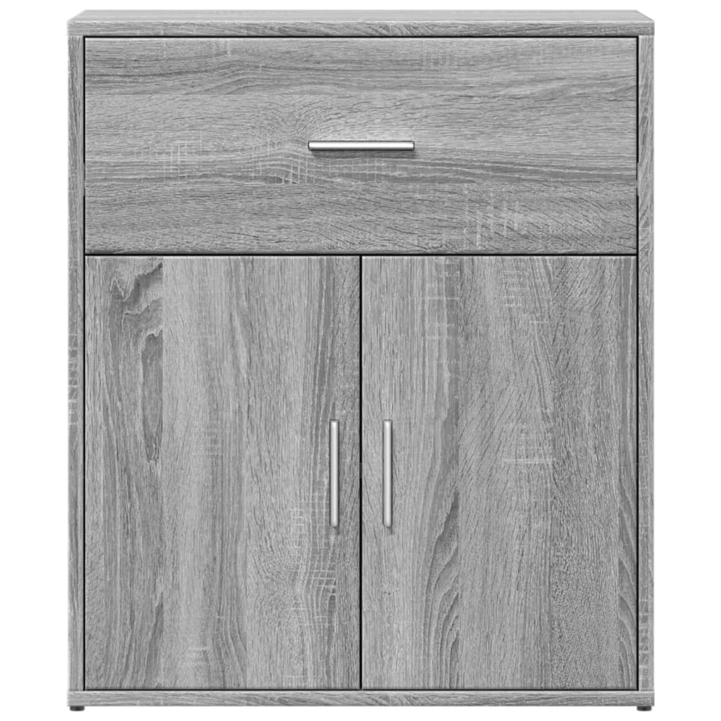 Buffet credenza cassettiera armadio mobile contenitore organizer per cucina soggiorno salotti set da 2 Sonoma 60 x 31 x 70 cm legno ingegnerizzato grigio 02_0036959