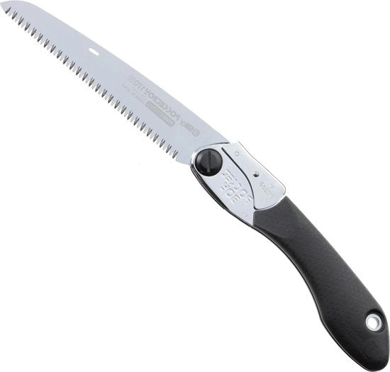 Serratura a mano Pocketboy 170mm nera media 10/30mm con apertura a leva - attrezzo per boschereccia manuale saw per giardino