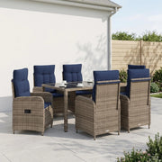Set da pranzo per esterni 7 pz polyrattan 3422325