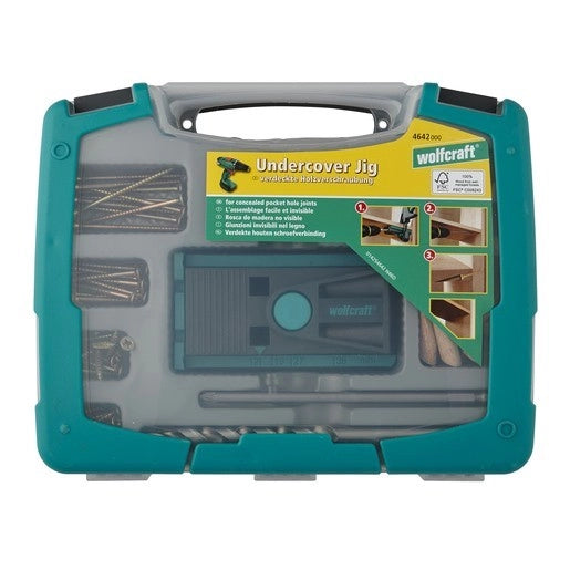 Wolfcraft Set per giunzioni nascoste 55 pezzi - 4642000
