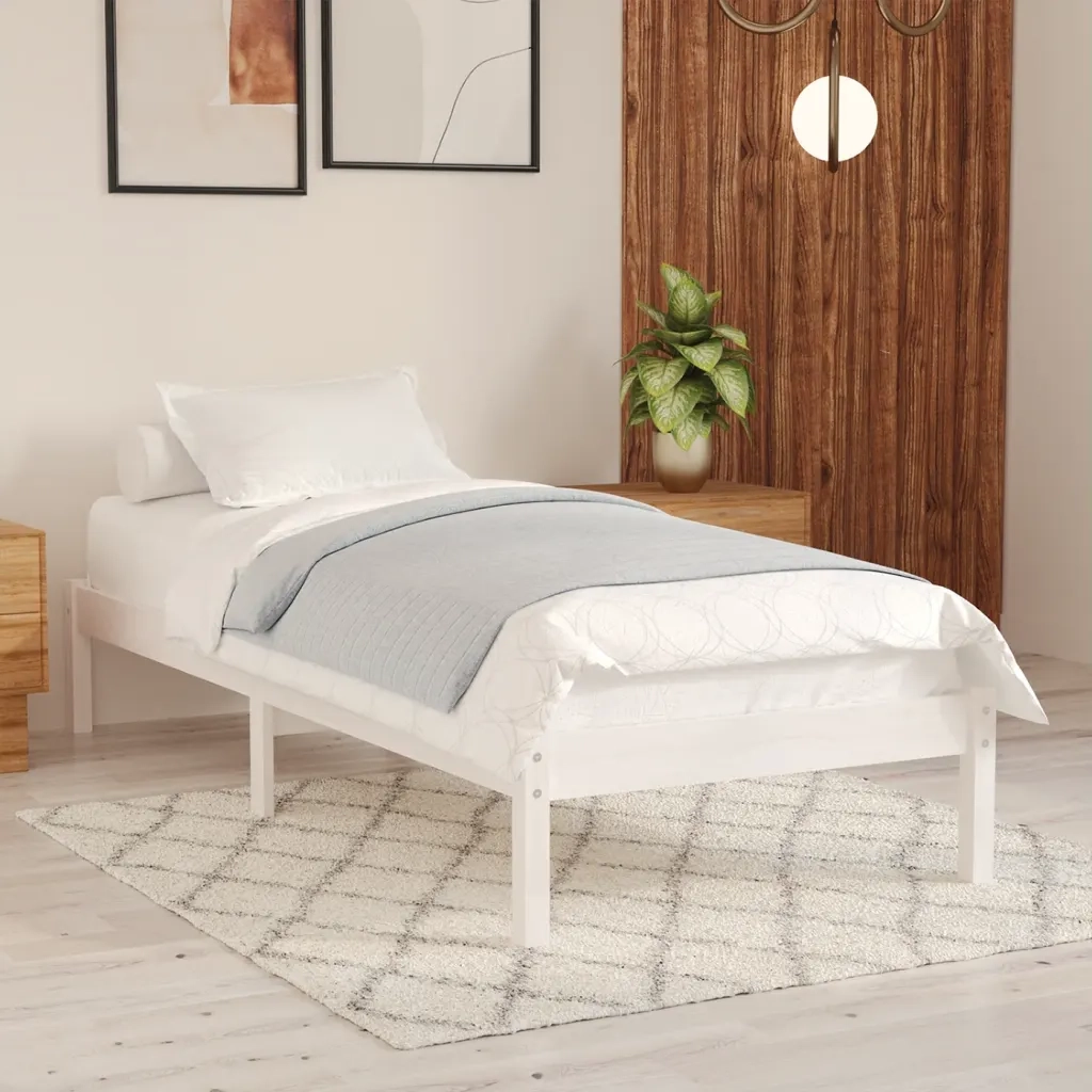 Giroletto Bianco in Legno Massello di Pino 100x200 cm 810008