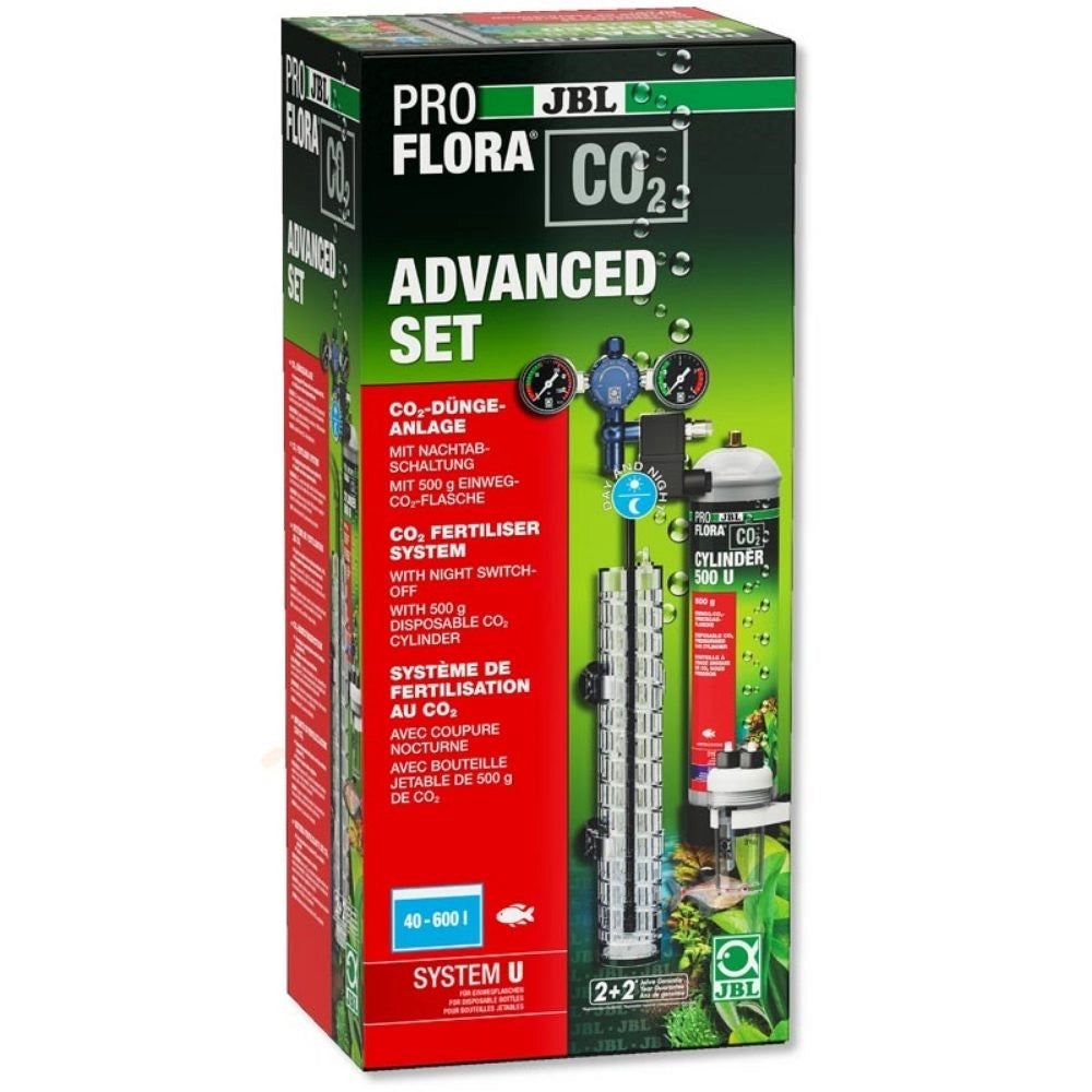Jbl Proflora CO2 Advanced System U - Impianto Co2 con Bombola usa e getta 500g ed elettrovalvola