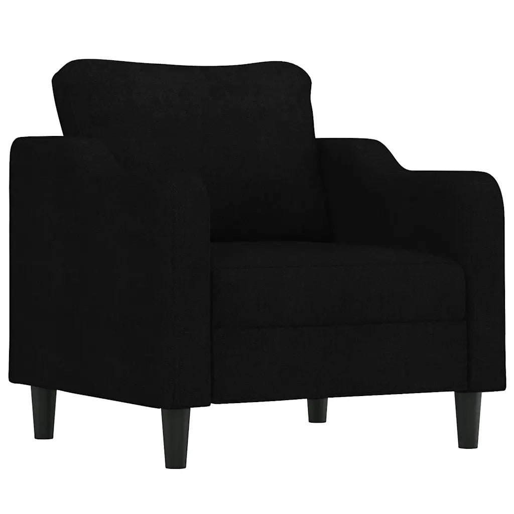 Poltrona | Sedia Relax Nera 60 cm in Tessuto