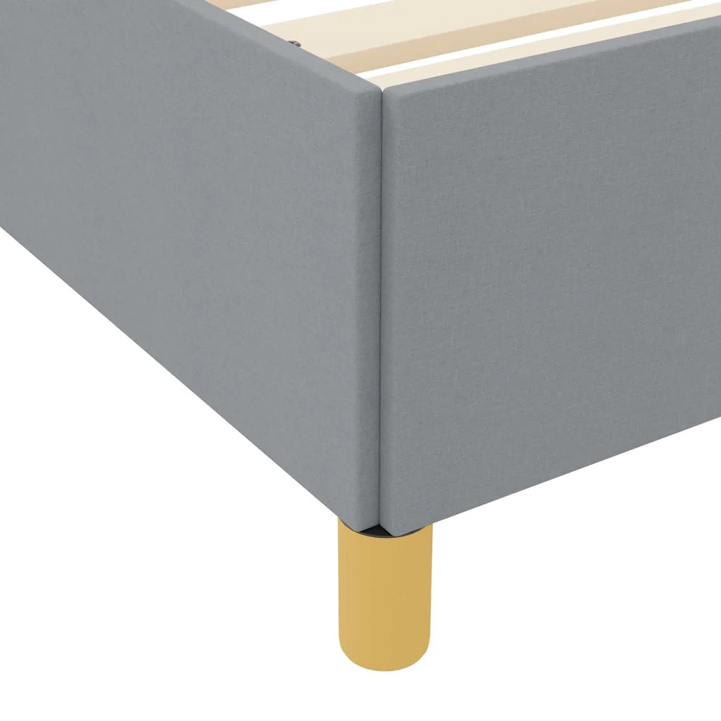 Struttura del letto Grigio chiaro 160 x 200 cm Tessuto 3398948