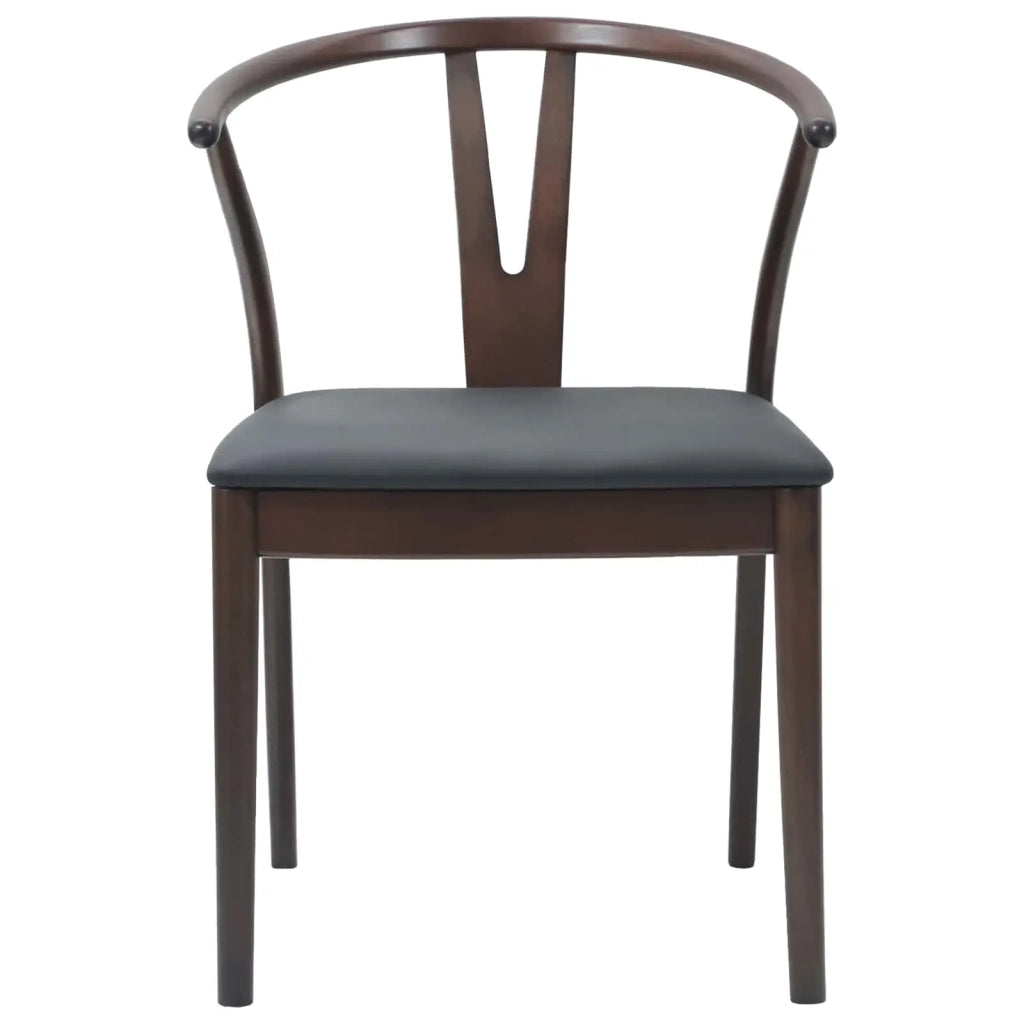 Sedia da pranzo 2 pcs Marrone chiaro e nero