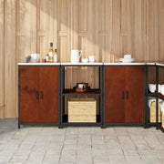 Set di Stoccaggio per Cucina con lo scaffale 3 pcs Ruggine
