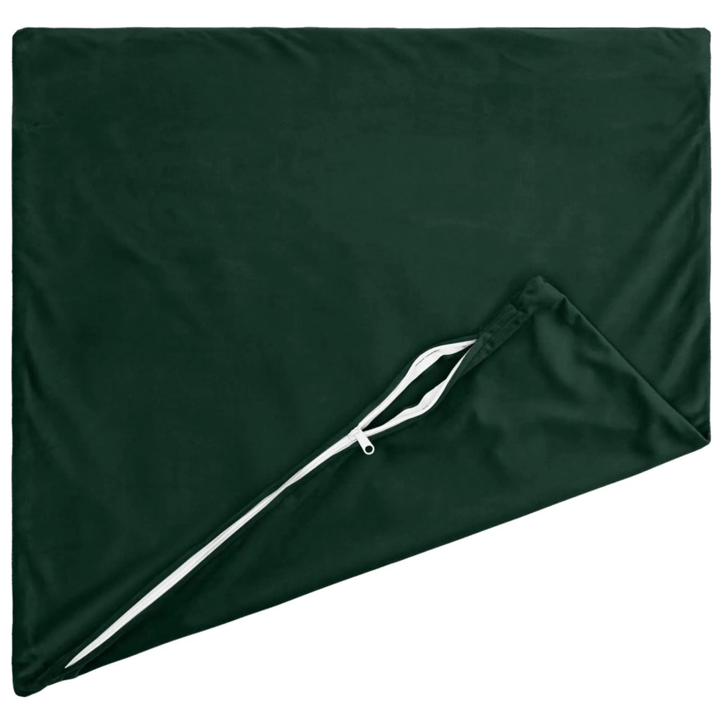 Federa 2 pcs HEERLEN Verde Scuro 80 x 80 cm Velluto 913527