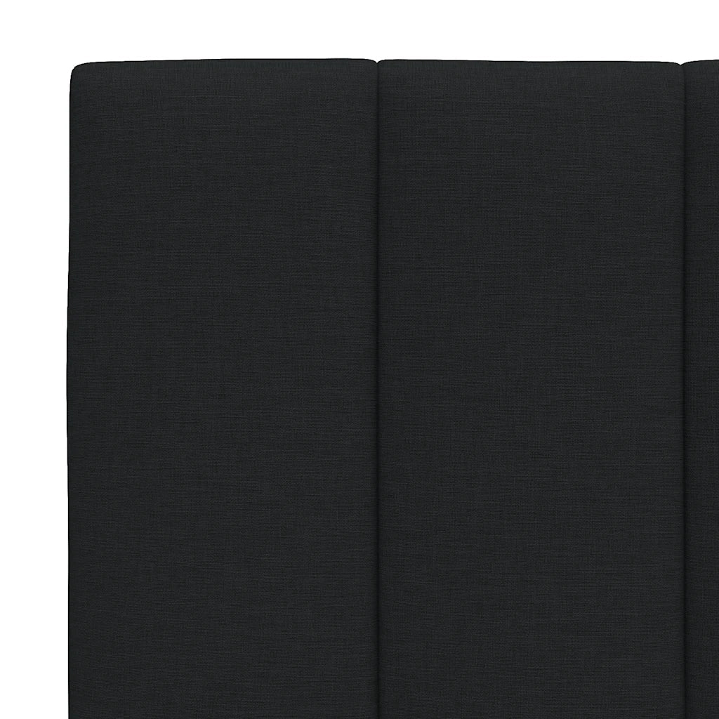 Cuscino Testiera Hanko Nero 90 cm in Tessuto 4019144