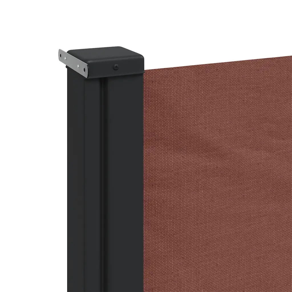 Tenda da Sole | Tenda parasole Laterale Retrattile Marrone 180x500 cm