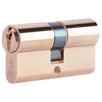 CILINDRO SAGOMATO 8209 ISEO  OTTONE CHIAVI 3 CAMMA DIN MM 56 28+28