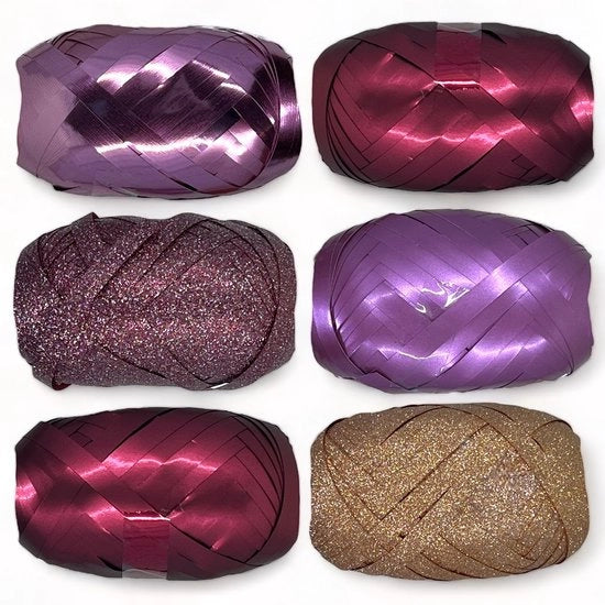 Set di anelli da regalo - Cadeaulint - Ideale per il fai da te - Rosa-bordeaux - Luccicante e opaco - Personalizza i tuoi regali - Adatto per compleanni