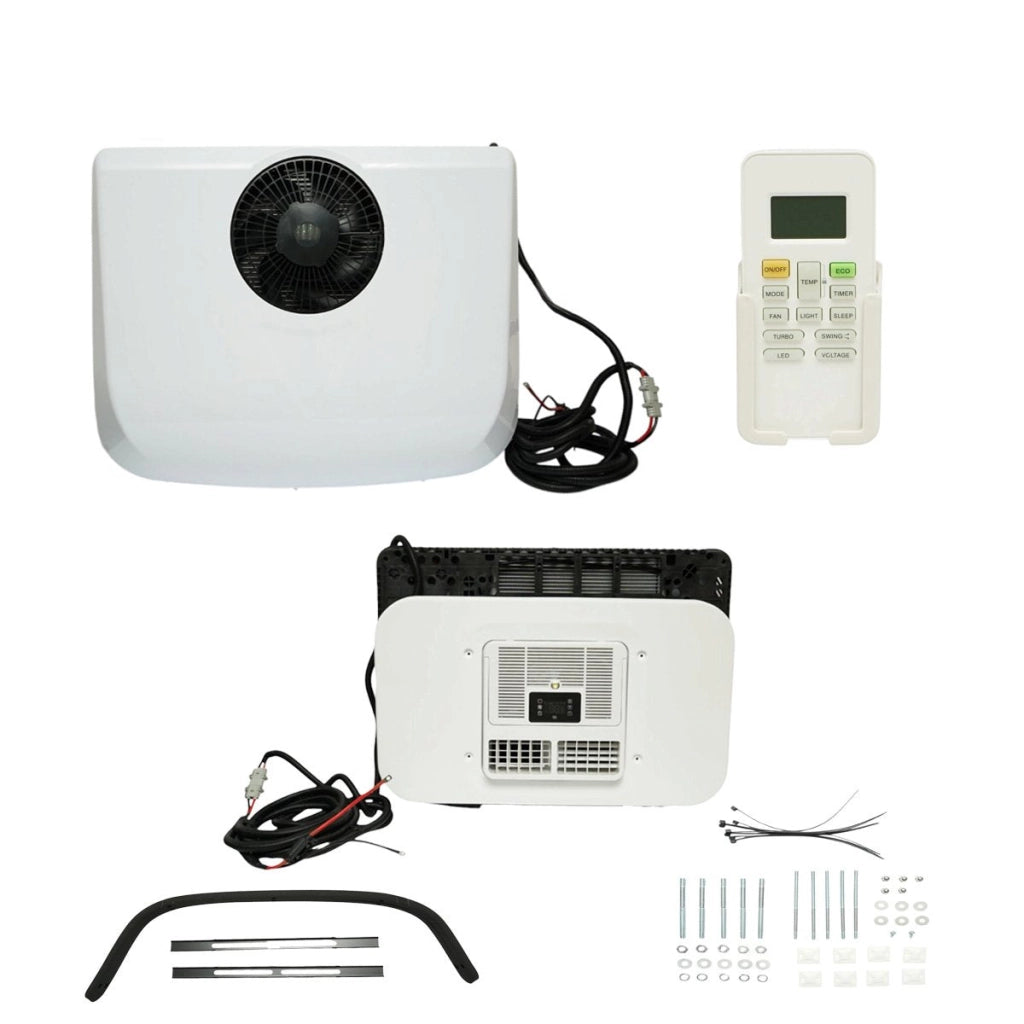 Climatizzatore fisso per macchinari industriali AC universale 12V, 1800W, 6200 BTU con telecomando