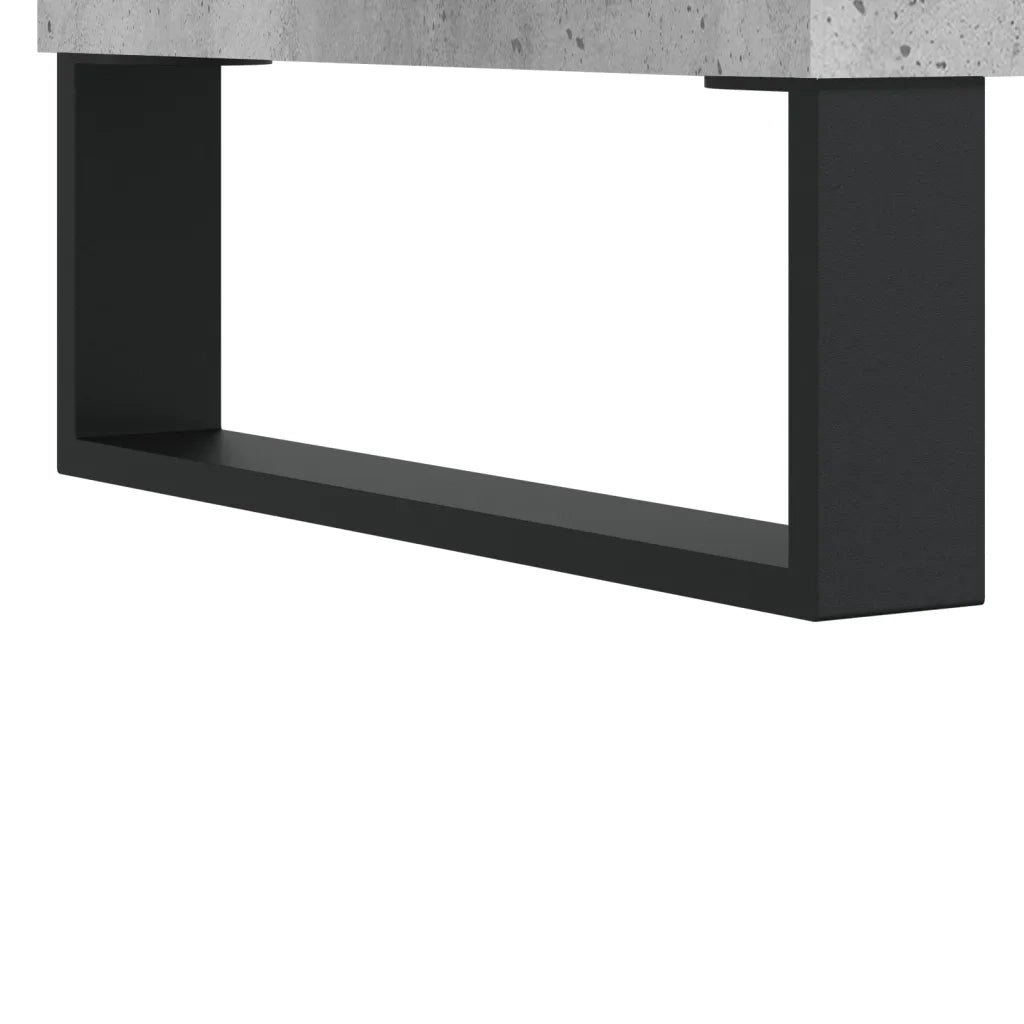 Comodini 2pz Grigio Cemento 40x35x50 cm in Legno Multistrato 830693
