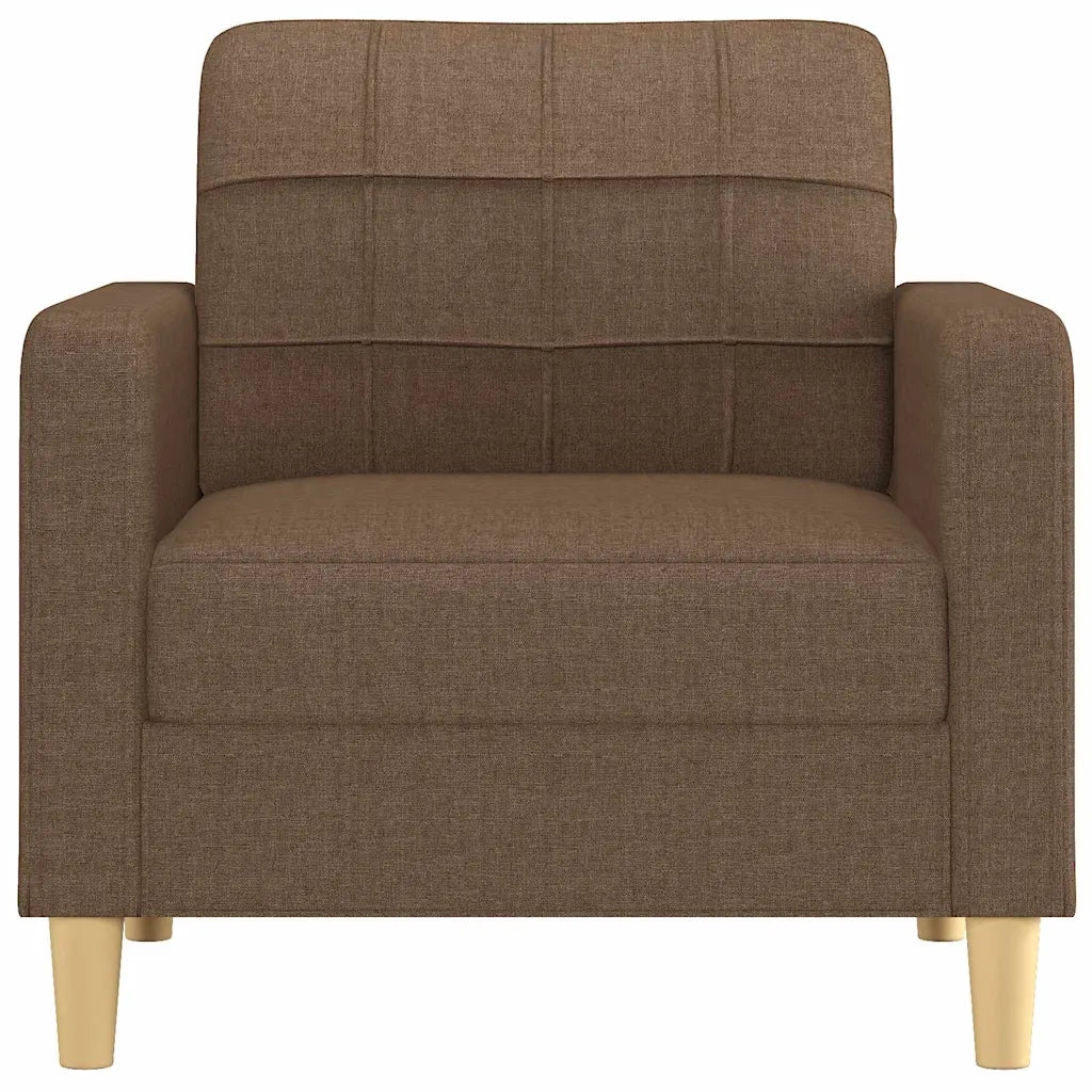Poltrona | Sedia Relax Marrone 60 cm in Tessuto