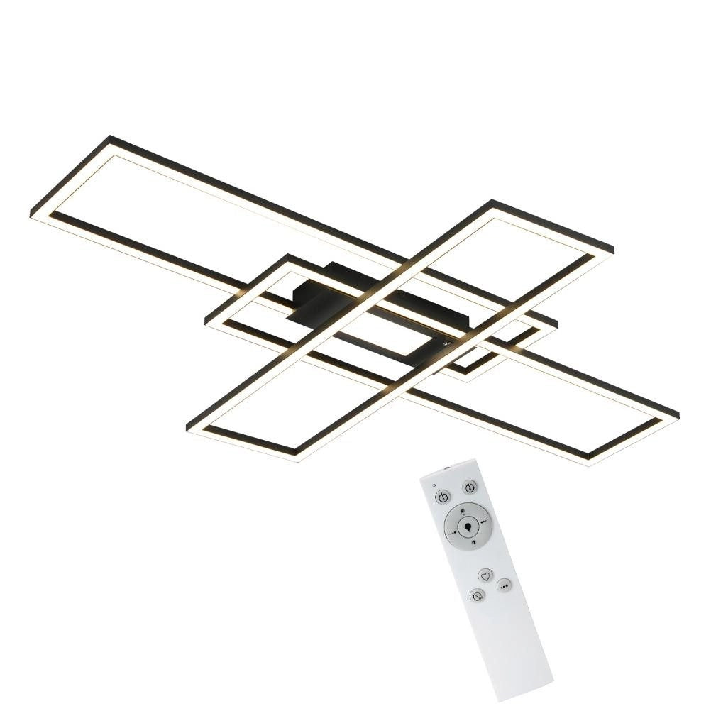 ZMH Lampada da soffitto plafoniera LED moderna 50W telecomando per soggiorno corridoio