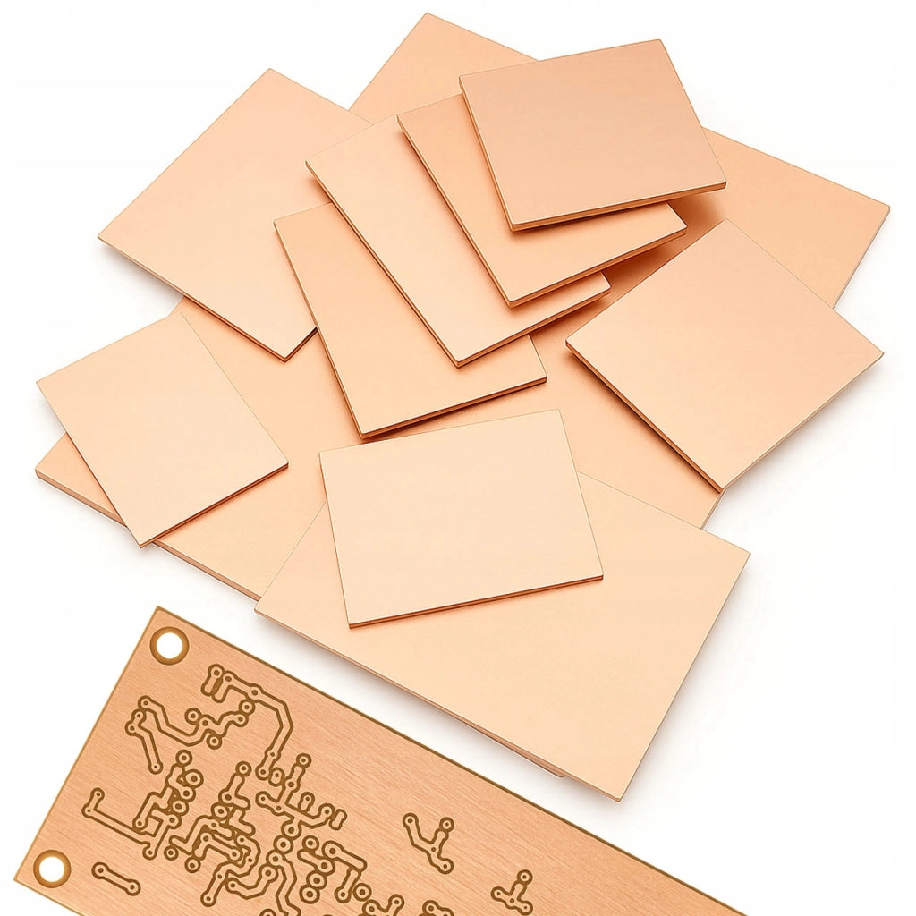 Laminato Universale FR4 50x60cm 2mm – Rame su Entrambi i Lati | PCB Doppia Faccia | Progettazione Circuiti Stampati