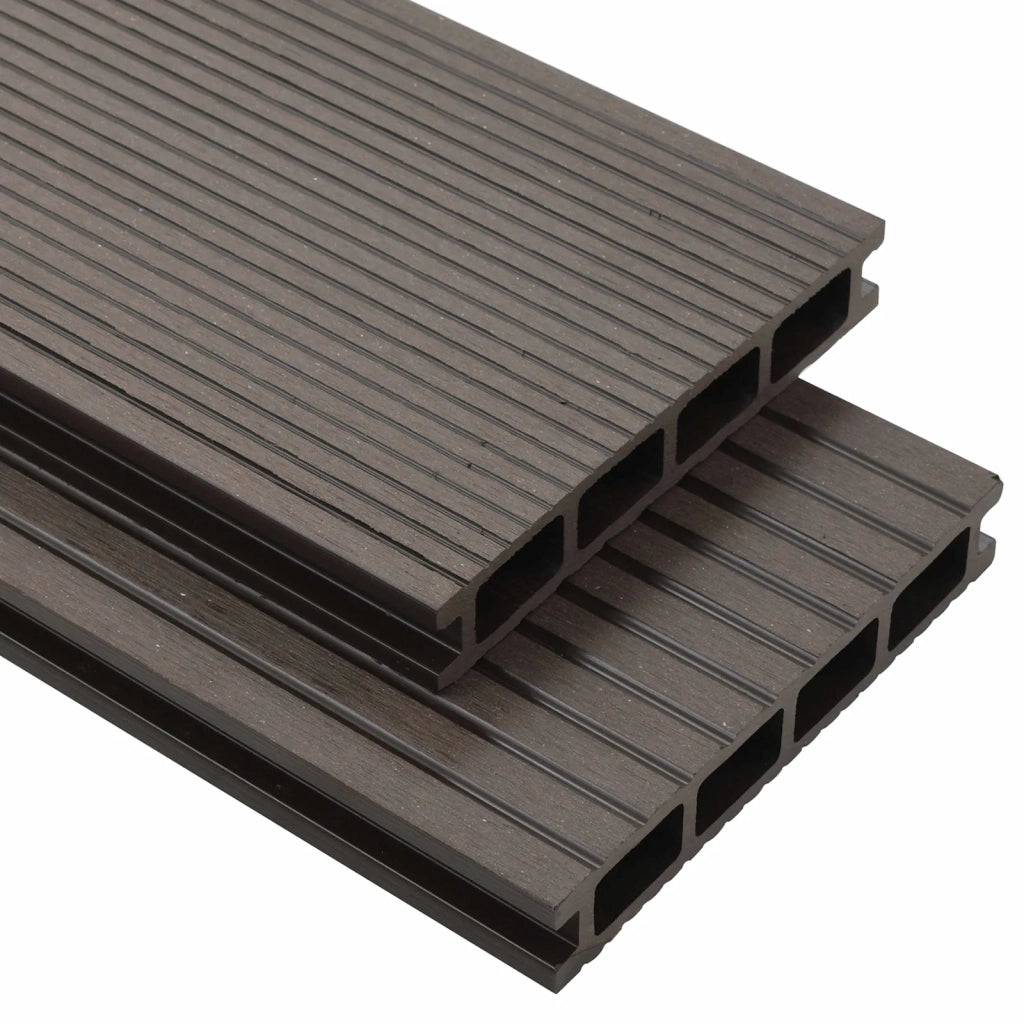 Pavimento da Deck 48 pcs Marrone Scuro WPC 3444808
