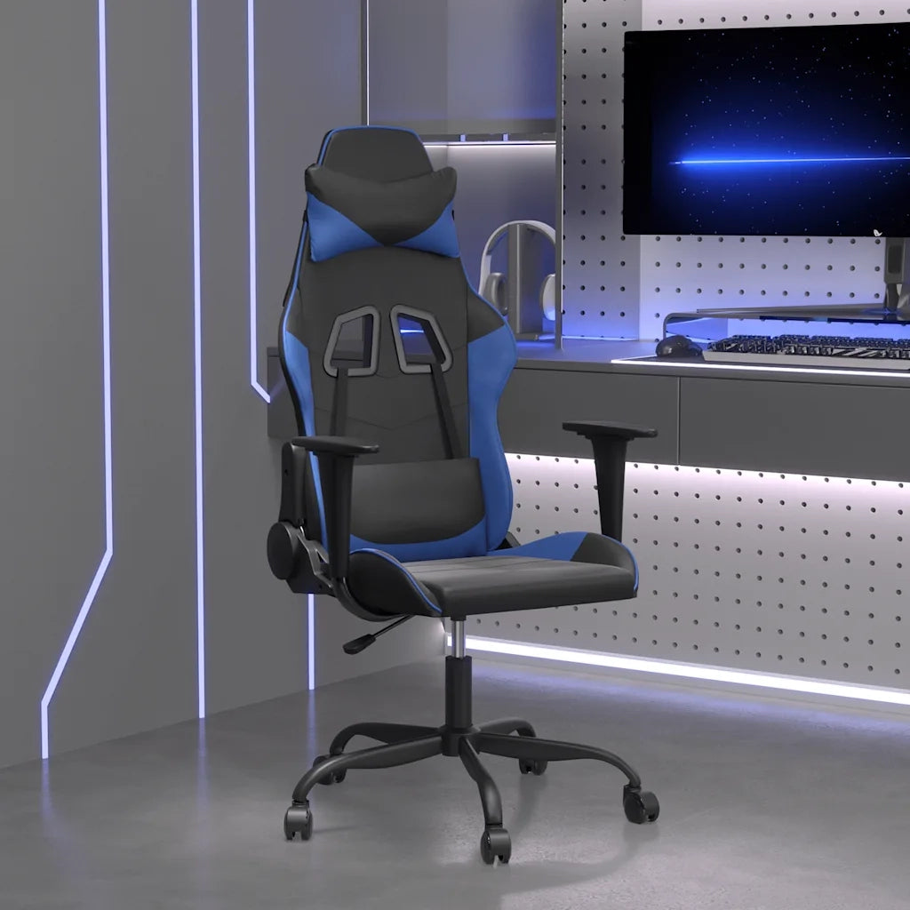 Sedia da Gaming | Sedia da e-sports Nera e Blu in Similpelle